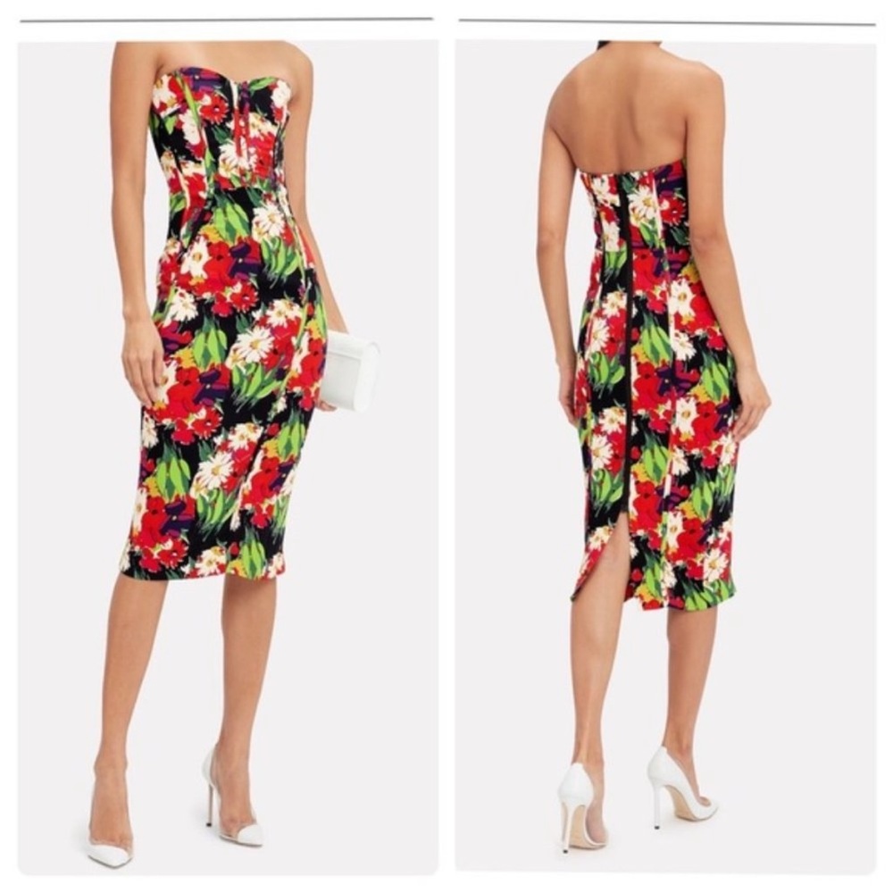 Veronica beard size 2 corset style dress with exposed zipper in back